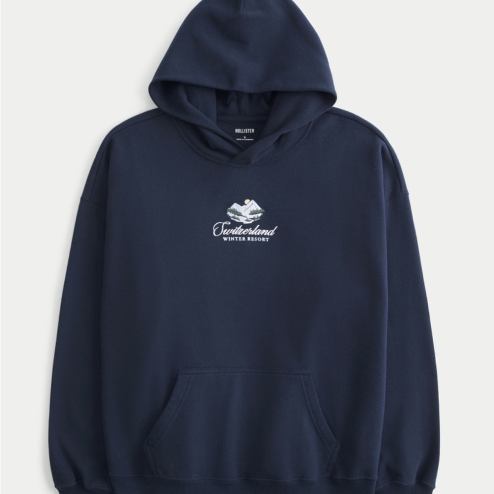 Hollister Blue Sweatshirt Relaxed Fit